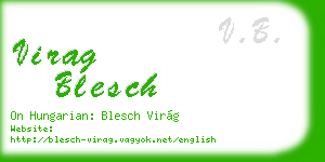 virag blesch business card