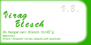 virag blesch business card